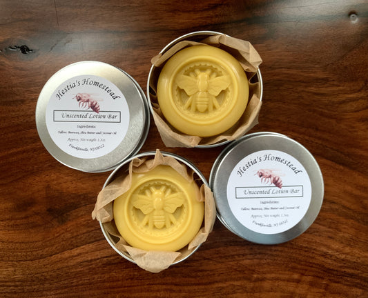 Unscented Tallow & Beeswax Lotion Bars